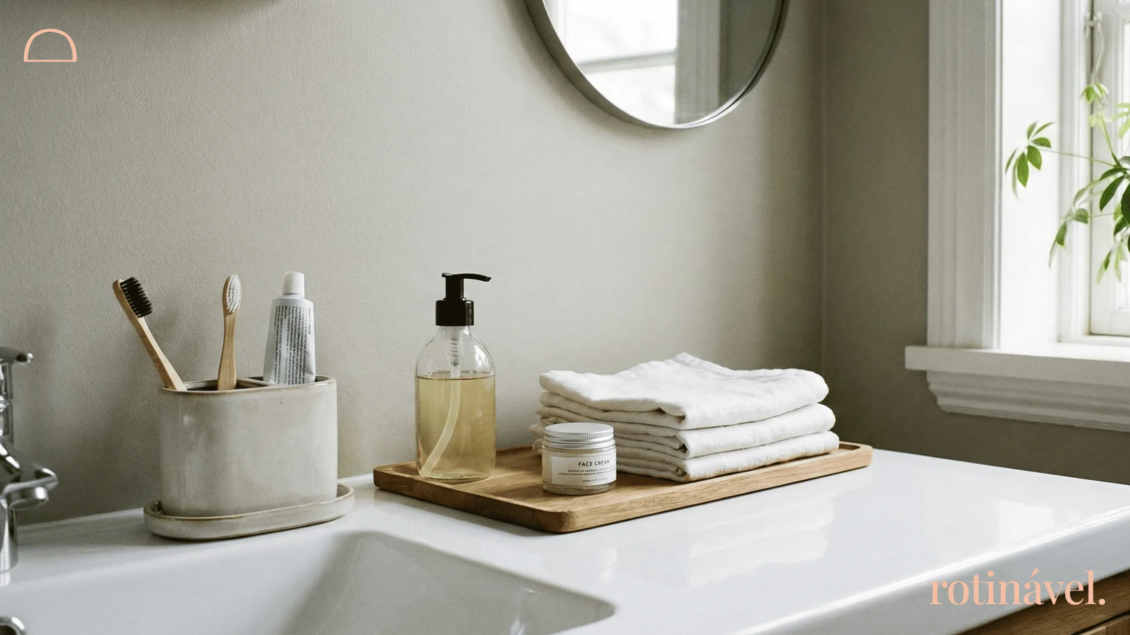 Organização de banheiro