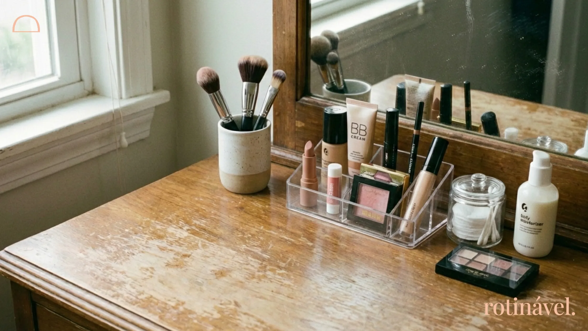 organização de maquiagem