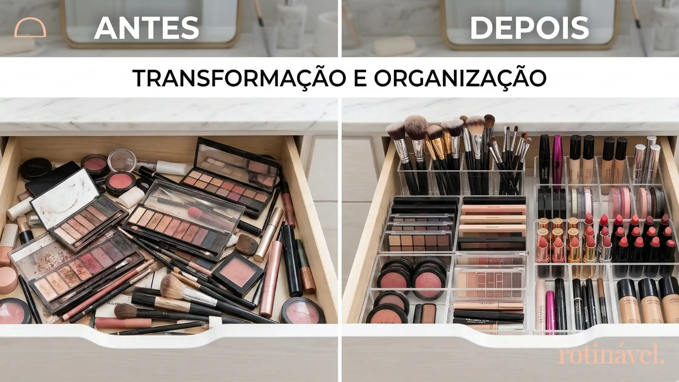 Como organizar maquiagem