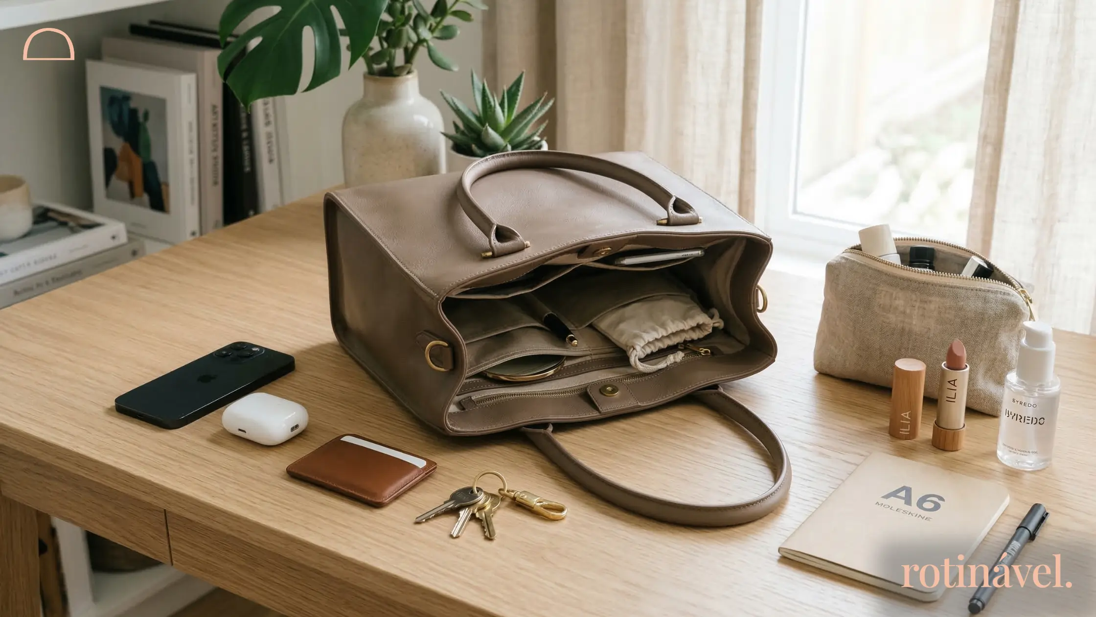 7 Passos de como organizar a bolsa para uma rotina leve