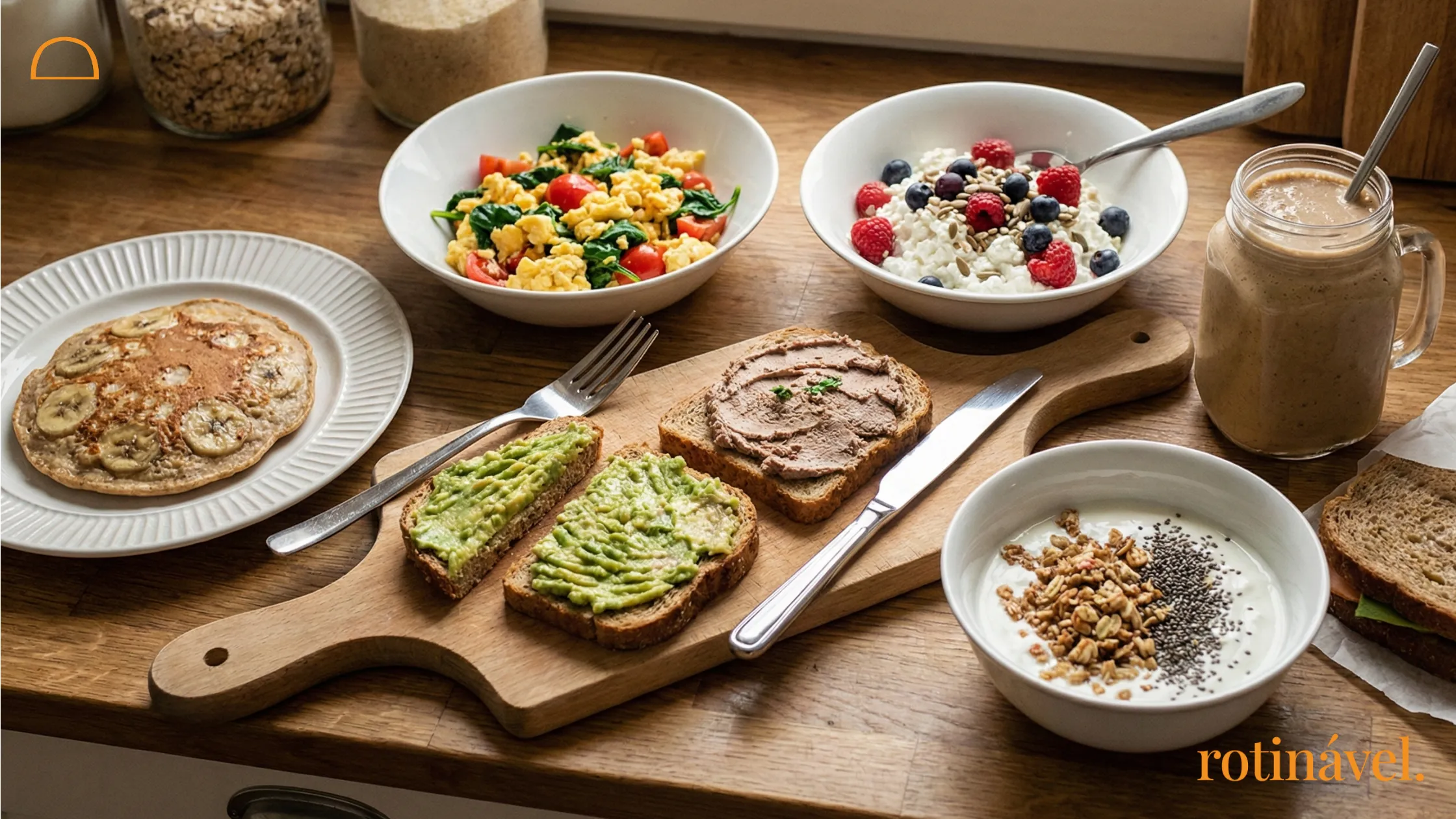 7 ideias de café da manhã rápido e saudável em 5 min